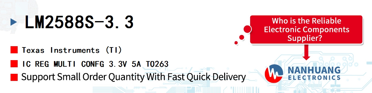 LM2588S-3.3 TI IC REG MULTI CONFG 3.3V 5A TO263