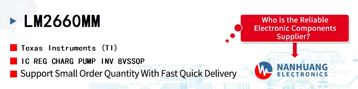 LM2660MM TI IC REG CHARG PUMP INV 8VSSOP