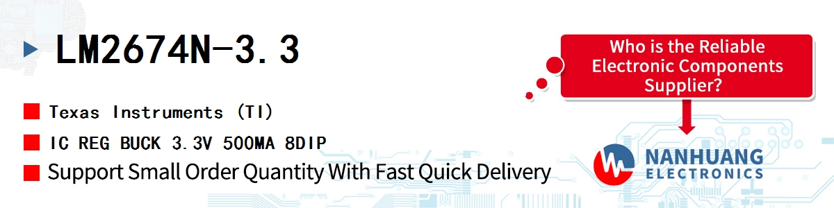 LM2674N-3.3 TI IC REG BUCK 3.3V 500MA 8DIP