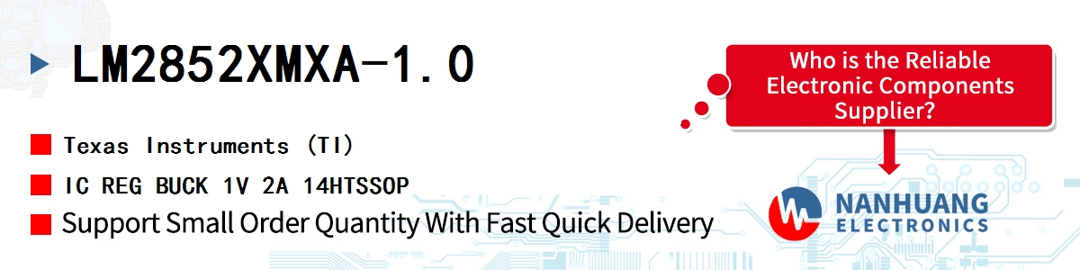 LM2852XMXA-1.0 TI IC REG BUCK 1V 2A 14HTSSOP