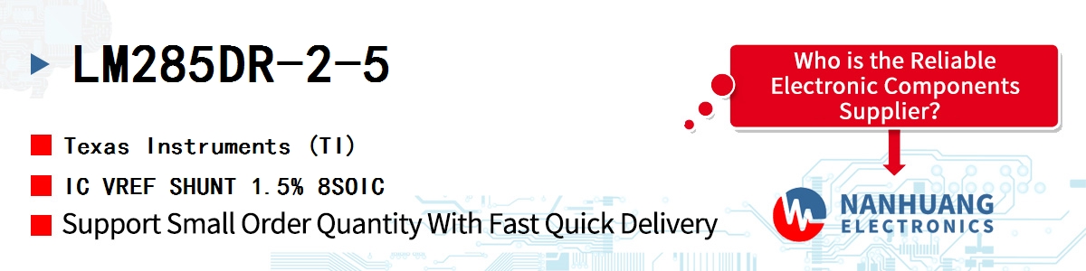 LM285DR-2-5 TI IC VREF SHUNT 1.5% 8SOIC