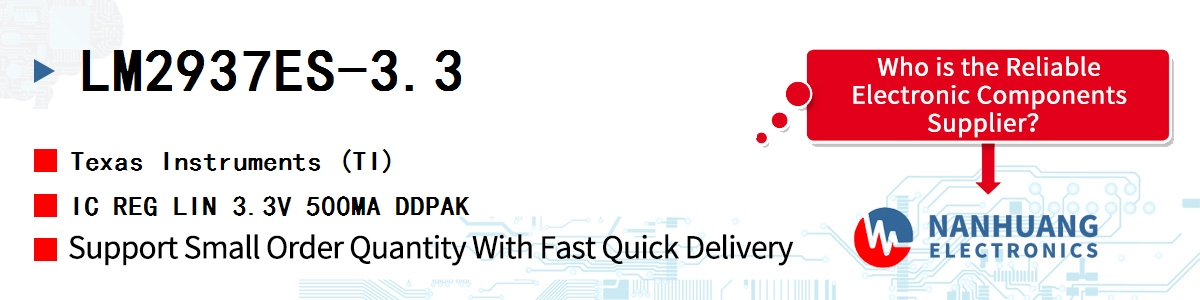 LM2937ES-3.3 TI IC REG LIN 3.3V 500MA DDPAK