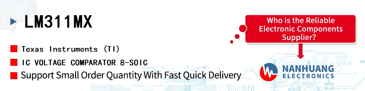 LM311MX TI IC VOLTAGE COMPARATOR 8-SOIC
