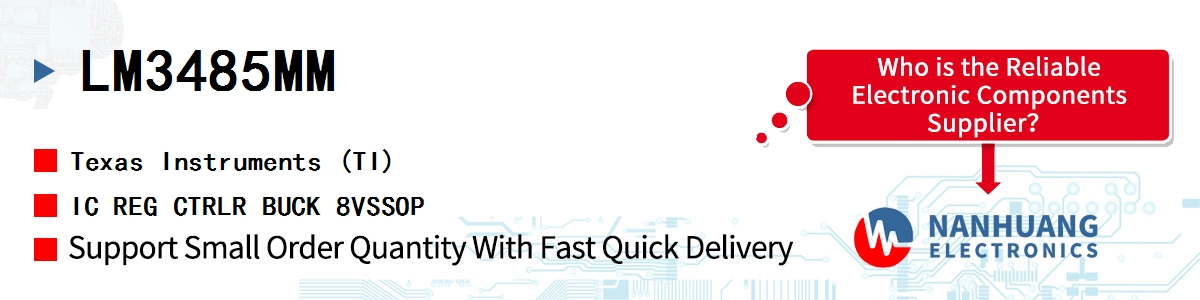 LM3485MM TI IC REG CTRLR BUCK 8VSSOP