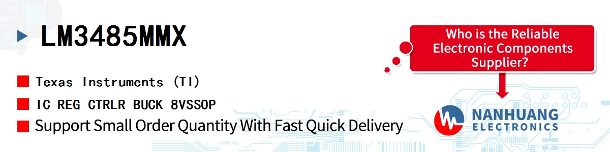 LM3485MMX TI IC REG CTRLR BUCK 8VSSOP