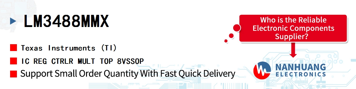 LM3488MMX TI IC REG CTRLR MULT TOP 8VSSOP