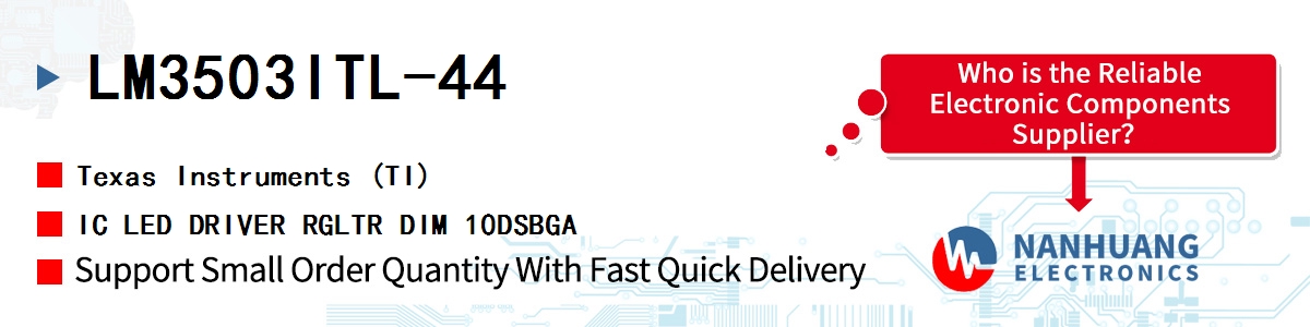LM3503ITL-44 TI IC LED DRIVER RGLTR DIM 10DSBGA