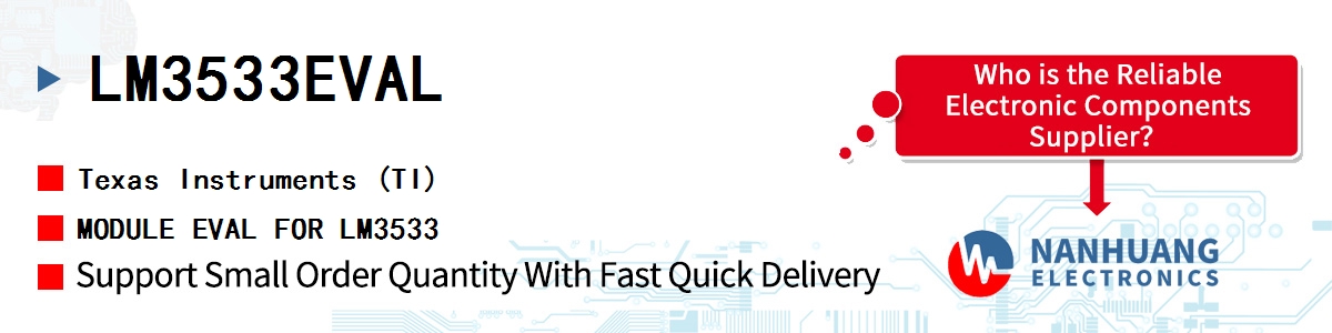 LM3533EVAL TI MODULE EVAL FOR LM3533