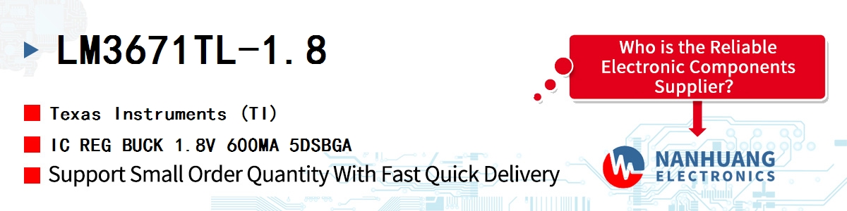 LM3671TL-1.8 TI IC REG BUCK 1.8V 600MA 5DSBGA