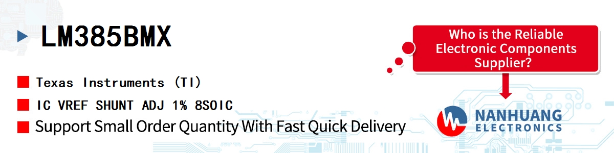 LM385BMX TI IC VREF SHUNT ADJ 1% 8SOIC