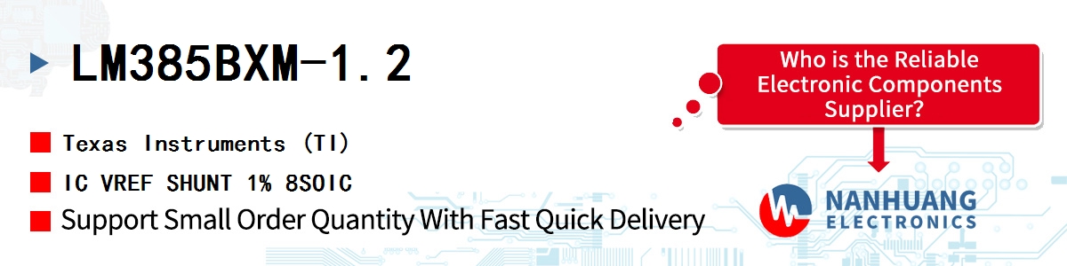 LM385BXM-1.2 TI IC VREF SHUNT 1% 8SOIC