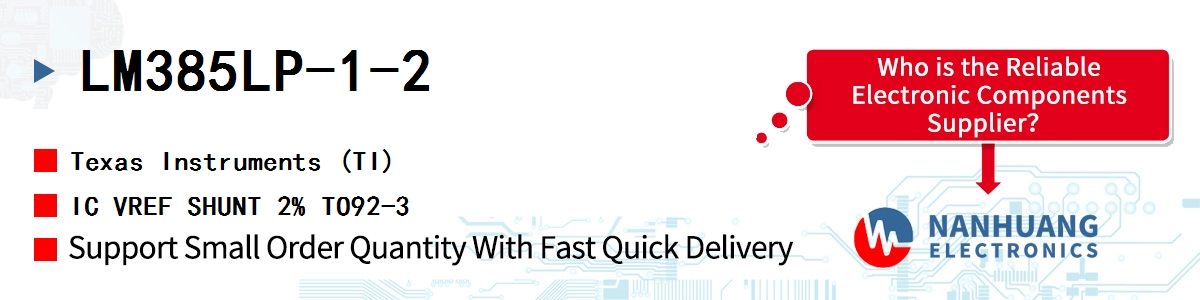 LM385LP-1-2 TI IC VREF SHUNT 2% TO92-3