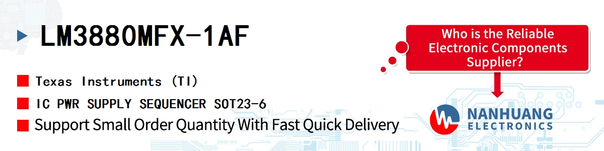 LM3880MFX-1AF TI IC PWR SUPPLY SEQUENCER SOT23-6