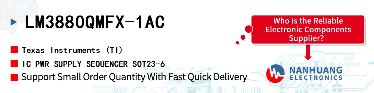 LM3880QMFX-1AC TI IC PWR SUPPLY SEQUENCER SOT23-6
