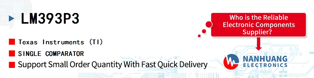 LM393P3 TI SINGLE COMPARATOR