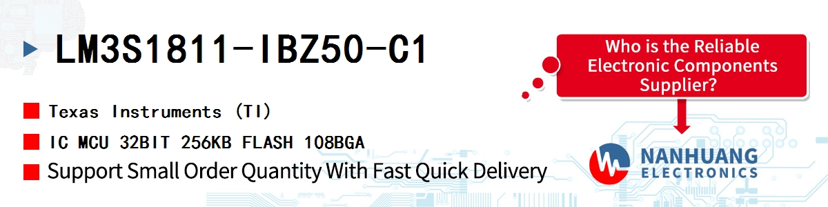 LM3S1811-IBZ50-C1 TI IC MCU 32BIT 256KB FLASH 108BGA