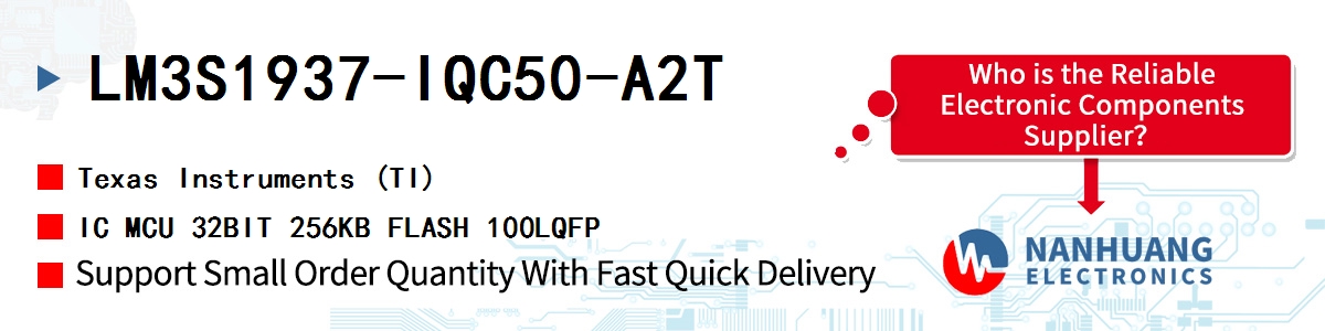 LM3S1937-IQC50-A2T TI IC MCU 32BIT 256KB FLASH 100LQFP
