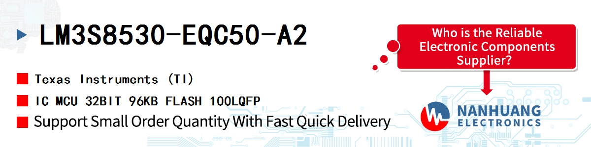 LM3S8530-EQC50-A2 TI IC MCU 32BIT 96KB FLASH 100LQFP