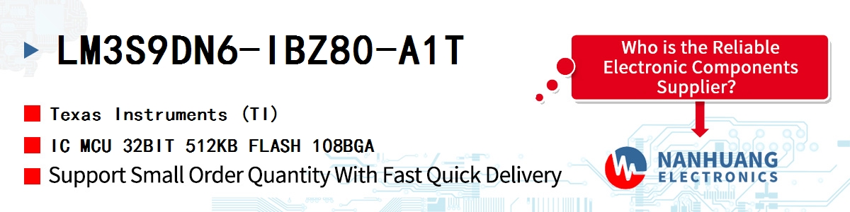 LM3S9DN6-IBZ80-A1T TI IC MCU 32BIT 512KB FLASH 108BGA