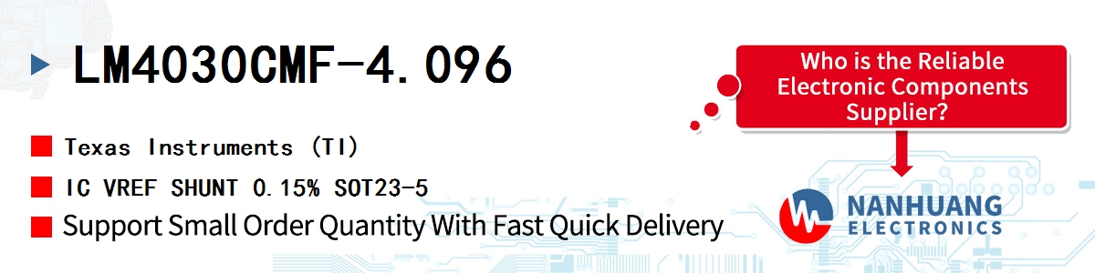 LM4030CMF-4.096 TI IC VREF SHUNT 0.15% SOT23-5