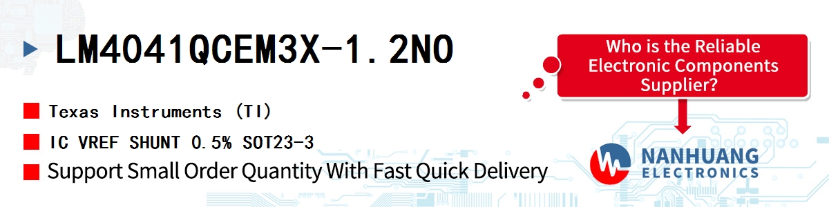LM4041QCEM3X-1.2NO TI IC VREF SHUNT 0.5% SOT23-3