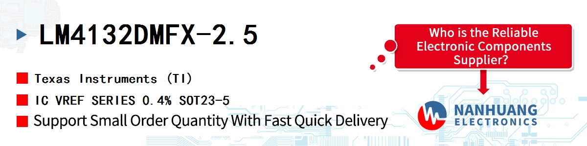 LM4132DMFX-2.5 TI IC VREF SERIES 0.4% SOT23-5