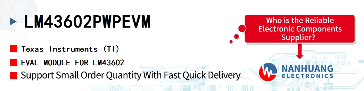 LM43602PWPEVM TI EVAL MODULE FOR LM43602