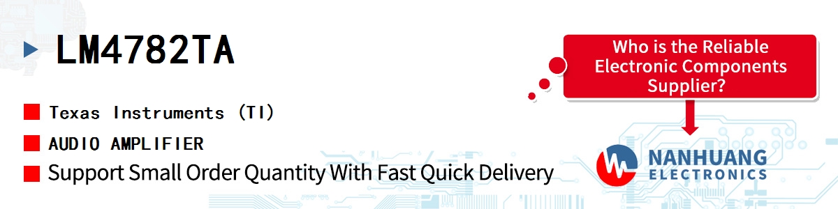 LM4782TA TI AUDIO AMPLIFIER