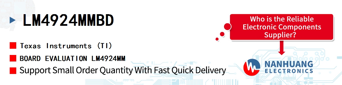 LM4924MMBD TI BOARD EVALUATION LM4924MM