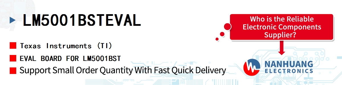 LM5001BSTEVAL TI EVAL BOARD FOR LM5001BST