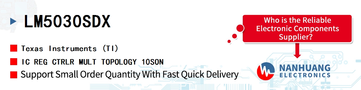 LM5030SDX TI IC REG CTRLR MULT TOPOLOGY 10SON