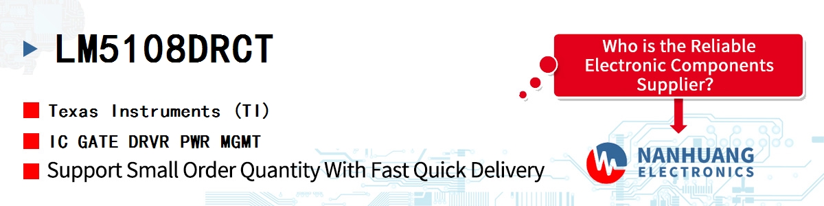 LM5108DRCT TI IC GATE DRVR PWR MGMT