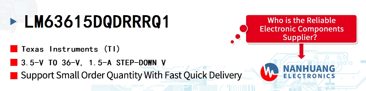 LM63615DQDRRRQ1 TI 3.5-V TO 36-V, 1.5-A STEP-DOWN V
