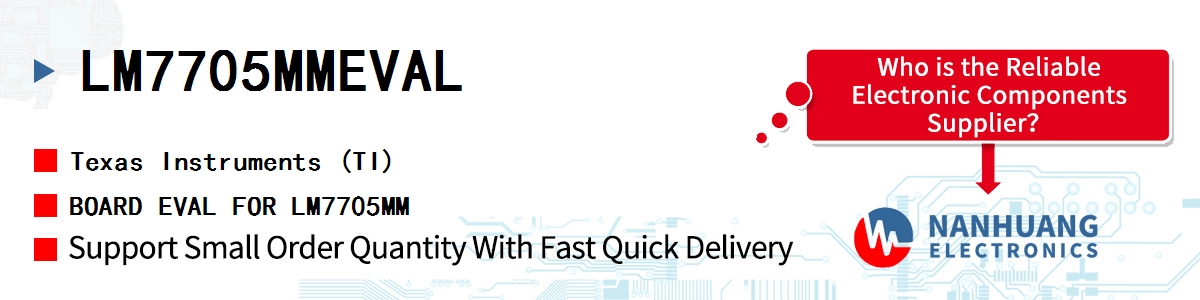 LM7705MMEVAL TI BOARD EVAL FOR LM7705MM