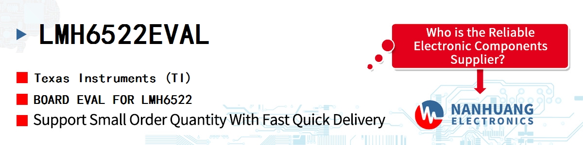 LMH6522EVAL TI BOARD EVAL FOR LMH6522