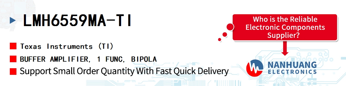 LMH6559MA-TI TI BUFFER AMPLIFIER, 1 FUNC, BIPOLA