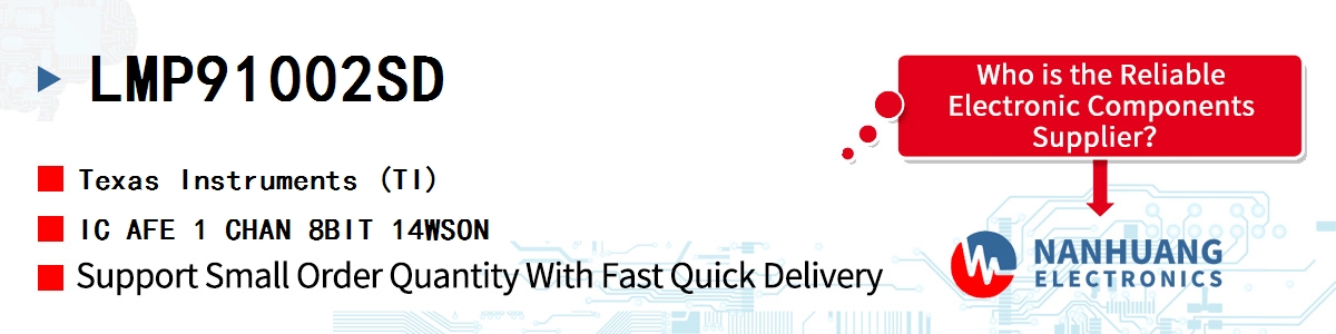 LMP91002SD TI IC AFE 1 CHAN 8BIT 14WSON