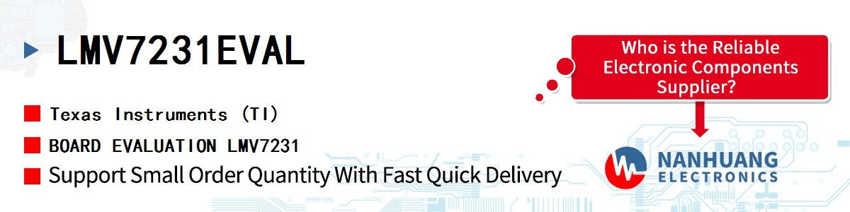 LMV7231EVAL TI BOARD EVALUATION LMV7231