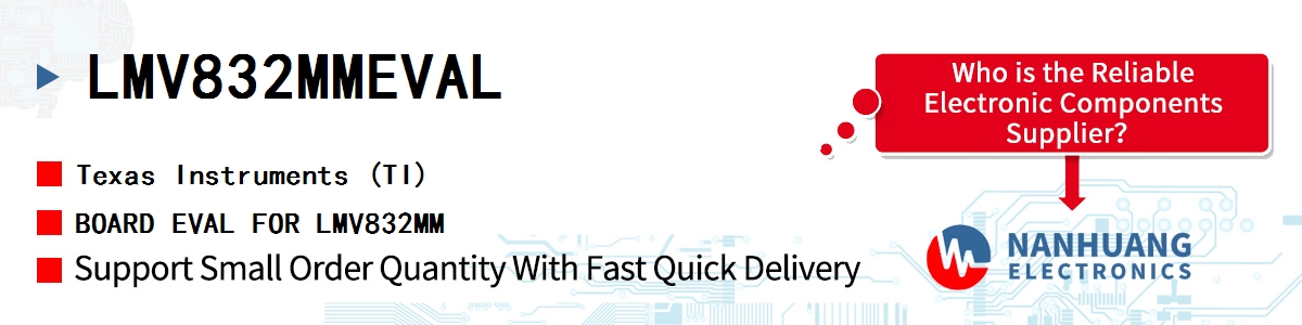 LMV832MMEVAL TI BOARD EVAL FOR LMV832MM