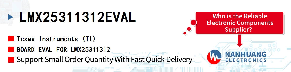 LMX25311312EVAL TI BOARD EVAL FOR LMX25311312