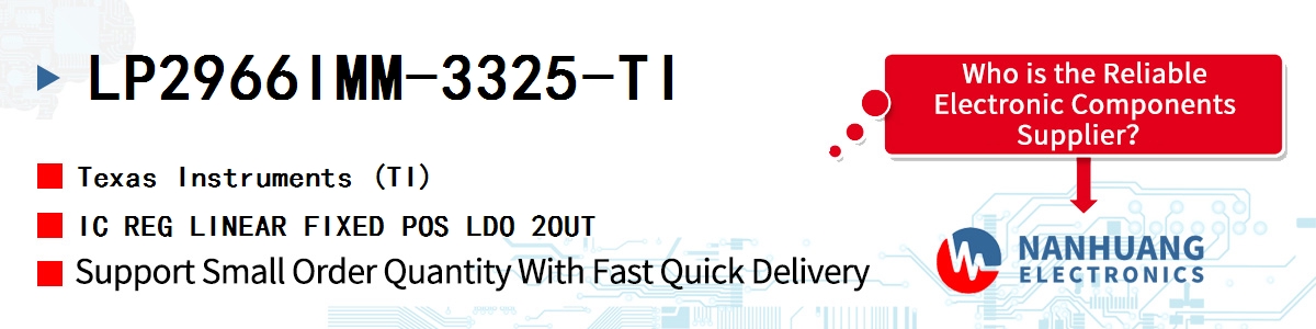 LP2966IMM-3325-TI TI IC REG LINEAR FIXED POS LDO 2OUT