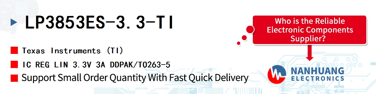 LP3853ES-3.3-TI TI IC REG LIN 3.3V 3A DDPAK/TO263-5