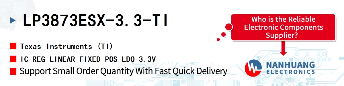 LP3873ESX-3.3-TI TI IC REG LINEAR FIXED POS LDO 3.3V