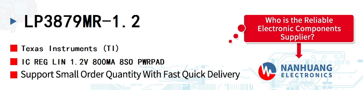 LP3879MR-1.2 TI IC REG LIN 1.2V 800MA 8SO PWRPAD