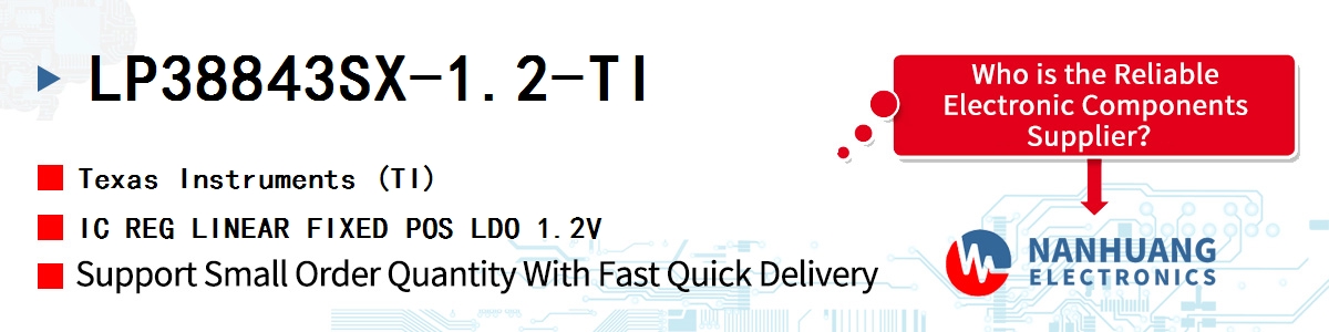 LP38843SX-1.2-TI TI IC REG LINEAR FIXED POS LDO 1.2V