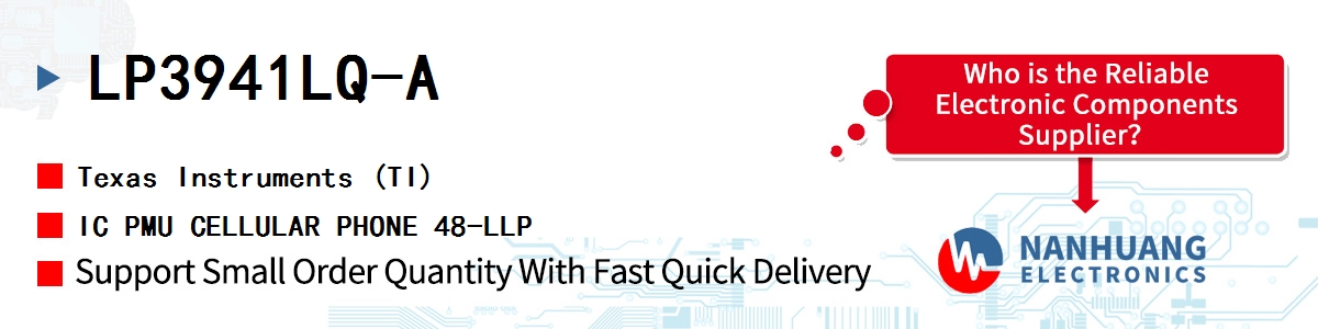 LP3941LQ-A TI IC PMU CELLULAR PHONE 48-LLP