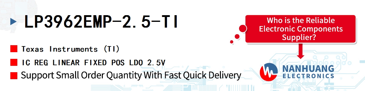 LP3962EMP-2.5-TI TI IC REG LINEAR FIXED POS LDO 2.5V