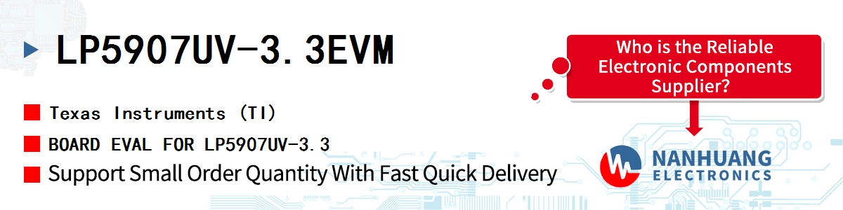 LP5907UV-3.3EVM TI BOARD EVAL FOR LP5907UV-3.3