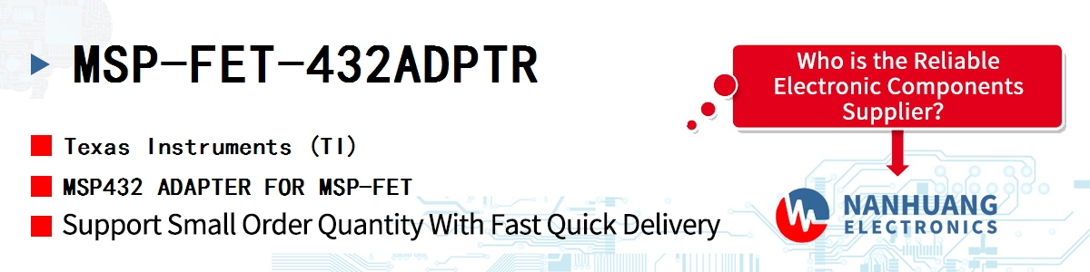 MSP-FET-432ADPTR TI MSP432 ADAPTER FOR MSP-FET