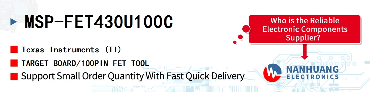 MSP-FET430U100C TI TARGET BOARD/100PIN FET TOOL